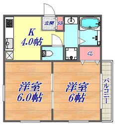 中山手ガーデンパレスC棟の物件間取画像